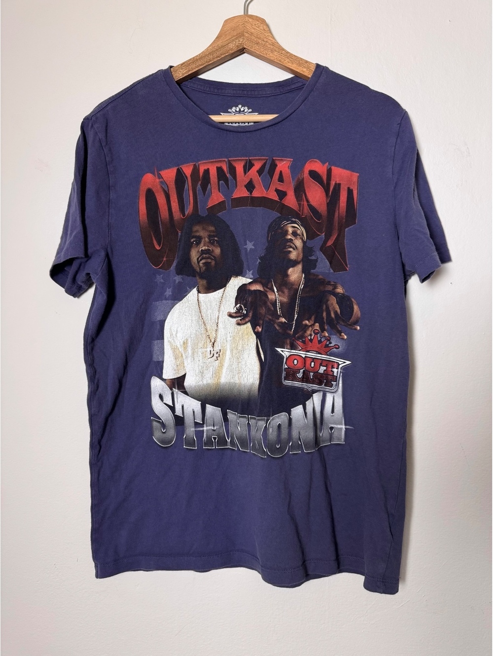 Blue Outkast Stankonia rap t-shirt short sleeve Andre 3000 Big Boi men size M